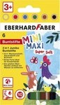 Eberhard Faber Buntstift Jumbo 3in1 mit Wachsmalstift, Aquarellstift und...