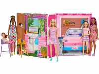 Mattel Getaway House Puppenhaus mit Barbie-Puppe und Zubehörteilen (HRJ77)