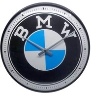 Nostalgic-Art Wanduhr Wanduhr K&uuml;chenuhr &Oslash;31cm Analog Metall Batterie - BMW Logo