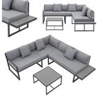 Juskys Gartenlounge-Set St. Tropez, (4-tlg), Gartenm&ouml;bel Lounge f&uuml;r 4 Personen, Set