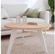vidaXL Tischplatte vidaXL Tischplatte &Oslash;80x2,5 cm Rund Massivholz Buche