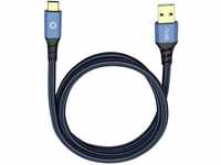 Oehlbach USB 3.1 Anschlusskabel A/USB-C™ 0.5 m USB-Kabel, vergoldete...