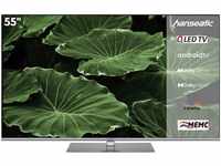 Hanseatic 55Q850UDS QLED-Fernseher (139 cm/55 Zoll, 4K Ultra HD, Android TV,