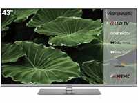 Hanseatic 43Q850UDS QLED-Fernseher (108 cm/43 Zoll, 4K Ultra HD, Android TV,