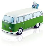 VW Collection by BRISA Spardose Volkswagen Sparschwein im T2 Bulli Bus Design,
