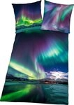 Herding Young Collection Bettw&auml;sche Polarlichter, Renforc&eacute;, mit tollem Motiv