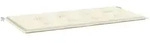 vidaXL Sitzauflage Gartenbank-Auflage Creme 100x50x4 cm Oxford-Gewebe, (1 St)