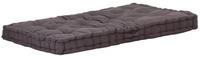 vidaXL Sitzauflage Palettenkissen Baumwolle 120&times;80&times;10 cm Anthrazit, (1 St)