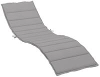vidaXL Sitzauflage Sonnenliegen-Auflage Grau 200x70x3 cm Oxford-Gewebe, (1 St)