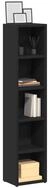vidaXL Regal, CD-Regale 2 Stk. Schwarz 21x16x93,5 cm Holzwerkstoff