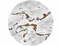 Komar Vliestapete Marble Vibe, 125x125 cm (Breite x Höhe), rund und...