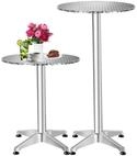 tectake Bistrotisch Aluminium Stehtisch (1-St., 1 tlg), Witterungsbest&auml;ndige