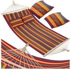 tectake H&auml;ngematte Schwebeliege, 230 x 145 cm, mit Spreizst&auml;ben, f&uuml;r 2 Personen