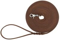 TRIXIE Schleppleine Rustic Fettleder Schleppleine - dunkelbraun - 10 m/8 mm,...
