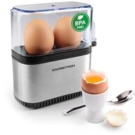 GOURMETmaxx Eierkocher kompakt f&uuml;r 2 Eier, 250 W, f&uuml;r perfekte Fr&uuml;hst&uuml;ckseier,