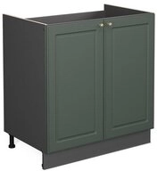 Vicco Unterschrank Fame-Line, Gr&uuml;n-Gold Landhaus/Anthrazit, 80 cm ohne...