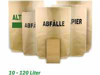 Hypafol Müllbeutel Papiermüllsäcke, 10 - 120 Liter, ohne Plastik