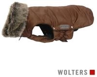 Wolters Hundemantel Parka mit Fellkragen braun