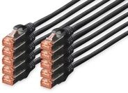 Digitus CAT 6 S/FTP Patchkabel, 10 St&uuml;ck Netzwerkkabel