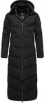 Wintermantel RAGWEAR "Wintermantel Rebelka Extralong", Damen, Gr. XS, schwarz,