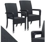 Juskys Gartenstuhl Yoro (4 St), stapelbar, modern, leicht und stabil