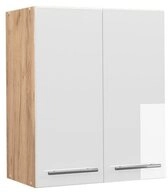 Vicco H&auml;ngeschrank Fame-Line, Wei&szlig; Hochglanz/Goldkraft Eiche, 60 cm (1-St)