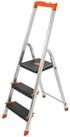 SONGMICS Trittleiter, Leiter, 3/4/6 Stufen, Aluleiter, mit Werkzeugschale, bis 150 kg