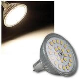 ChiliTec LED-Leuchtmittel LED Strahler MR16 "H55 SMD" 120&deg; 420lm daylight 5W,