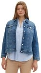 TOM TAILOR PLUS Jeansjacke mit Knopfleiste und Stretch