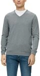 s.Oliver Strickpullover Strickpullover mit V-Ausschnitt - Regular Fit