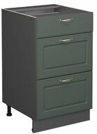 Vicco Unterschrank Fame-Line, Gr&uuml;n-Gold Landhaus/Anthrazit, 50 cm ohne...