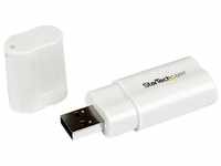 Startech.com STARTECH.COM USB Audio Adapter - USB auf Soundkarte in weiss -...