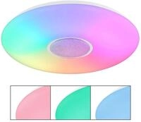 GLOBO LIGHTING LED Deckenleuchte SULLY, Dimmfunktion, Farbwechsel,...