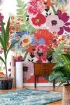 living walls Fototapete Bunte Blumentapete, glatt, matt, gemustert, neutral, (1...