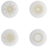 Rosenthal Fr&uuml;hst&uuml;cksteller Teller-Set flach TAC Gropius Festive Cebration Stars