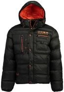 Geographical Norway Winterjacke Herren Steppjacke in Unifarbe, mit abnehmbarer