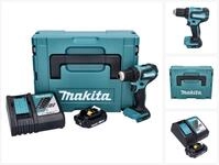 Makita Akku-Schrauber DDF 485 RA1J Akku Bohrschrauber 18 V 50 Nm Brushless + 1x...