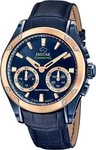 JAGUAR Multifunktionsuhr Jaguar Herrenuhr Leder blau Jaguar, (Multifunktionsuhr),