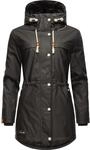 Regenmantel NAVAHOO "Regenmantel Rainy Forest", Damen, Gr. XS, schwarz, Obermaterial: