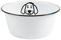 Ib Laursen Futternapf Fressnapf Wassernapf wei&szlig; f&uuml;r Hunde &Oslash;17cm Hundenapf
