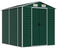 vidaXL Gartenhaus Gartenhaus Gr&uuml;n 191 x 215 x 198 cm Verzinkter Stahl