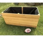 Gartenwelt Riegelsberger Hochbeet Elegantes Hochbeet H&ouml;he 71cm L&auml;rche Pflanzen
