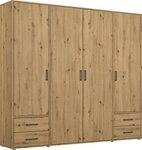 rauch Dreht&uuml;renschrank Kleiderschrank Schrank Garderobe W&auml;scheschrank VOYAGER (in 3