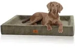 Knuffelwuff Tierbett Hundebett aus Cord Santiago, Orthop&auml;disch gr&uuml;n 100 cm x...