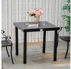 Outsunny Gartentisch f&uuml;r 4 Personen Gartenm&ouml;bel Loungem&ouml;bel pflegeleicht