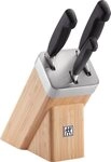Zwilling Messerblock **** VIER STERNE (4tlg), Selbstsch&auml;rfender Messerblock mit 3