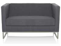 hjh OFFICE Sofa Lounge Sofa BARBADOS Stoff mit Armlehnen, 1 St, Couch, bequem