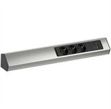 Bachmann CASIA2 3xCEE7/3 1xUSB A/C 22W 2,0m AEH Edelstahl-Optik Steckdosenleiste