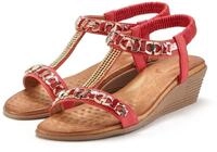 Vivance Sommerschuh, offener Schuh, Sandale, Keilsandalette, Sandalette mit