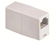 Goobay Netzwerkstecker GOOBAY Modular-Doppelkupplung, 8P8C, wei&szlig;